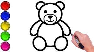 How To Draw A Teddy Bear Step By Step Easy Easy Drawing Of Drum Draw Teddy Bear Drawing Easy Teddy Drawing Teddy Bear Drawing