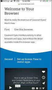 But not really sure about it. How Do I Install The Covenant Eyes Browser On Iphone Ipod Touch Or Ipad