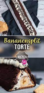 Bananen Split Torte Ohne Backen Backen Mit Globus Sallys Welt 106 Torte Ohne Backen Bananensplit Kuchen Kuchen Und Torten Rezepte