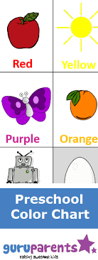 Try Using This Preschool Color Chart When Teaching Colors To Your Child Colors Are Very Importa Preschool Colors Preschool Color Activities Teaching Colors