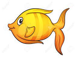 Yellow fish clipart free download! Illustration Of Yellow Fish On A White Background Royalty Free Cliparts Vectors And Stock Illustration Image 15869605