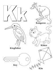 Letter activity sheets for preschoolers. My A To Z Coloring Book Letter K Coloring Page Alphabet Coloring Pages Letter K Crafts Book Letters