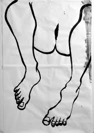 sitting with open legs Drawing by Roberto Paolini | Saatchi Art