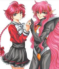 shidou hikaru and nova (magic knight rayearth) drawn by  sakura_usagi_(yuina) | Danbooru
