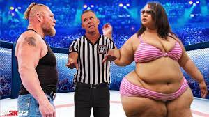 🔥WWE 2K22 | Brock Lesnar vs Fat Maru - Champs Wrestling Indian Fight -  YouTube
