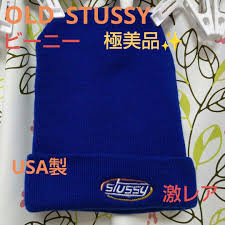 世界的に有名な OLD STUSSY 90's ニットキャップ ビーニー ニットキャップ/ビーニー - fortworthheart.com