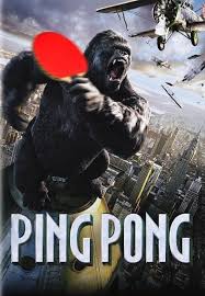 ping pong  mashup  king kong  poster  movie  art beautiful  pictures  geek  funny pictures  best jokes comics images video  humor gif animation - i lold