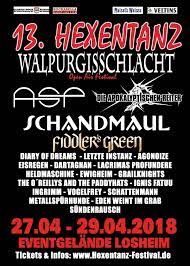 Willkommen zum 13. Hexentanz Festival - u.a. mit ASP, Die Apokalyptischen  Reiter, Schandmaul uvm!