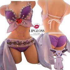 Sexy Espeon Inspired Costume Eeveelution Pokemon Adult - Etsy