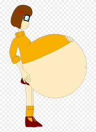 Velma Dinkley Looks At Her Pregnant Belly By Angry-signs - Velma Dinkley -  Free Transparent PNG Clipart Images Download