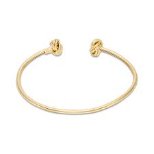 Love Knot Flexible Cuff in 14K Gold | Gordon's Jewelers