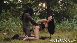 Interracial Sex Close To The Nature - Mariska X