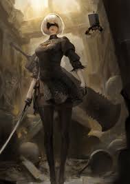 Nier Automata, sword, Nier: Automata, 2B (Nier: Automata) HD wallpaper |  Wallpaper Flare