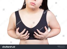 Fat Woman Overweight Obese Squeeze Breast Stock Photo 1365512993 |  Shutterstock