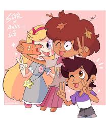 Star and luz and Anne by klaudiapasqui | Owl house, Cute cartoon  wallpapers, Cartoon crossovers