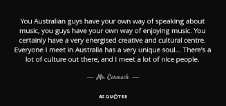 Mr. Carmack quote: You Australian guys have your own way of speaking  about...