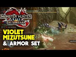 Hunting Violet Mizutsune & Armor Set | Monster Hunter Rise: Sunbreak -  YouTube