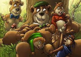 Rule34 - If it exists, there is porn of it / furryrevolution, alvin  seville, boo boo, simon seville, theodore seville, yogi bear / 32834
