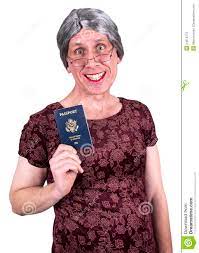 Lustige Alte Hässliche Fällige ältere Frauen-Pass-Reise Stockbild - Bild  von lächeln, feiertag: 24014373
