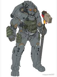Enclave Power Armor diagram (Fallout) design