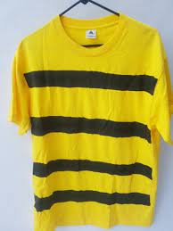 El Chompiras halloween costume chavo shirt camisa Large striped bandit  yellow | eBay