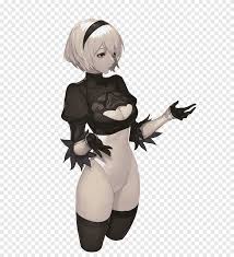 Nier: Automata Video game PlayStation 4, game, black Hair png | PNGEgg