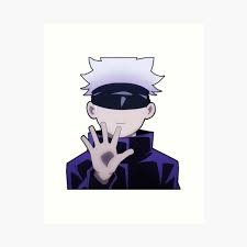 Satoru Gojo Cute Art Prints for Sale | Redbubble