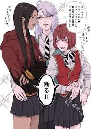ツイステ「❗女体化 にょた百合 アズジャミ&アズリド 」|ほんだの漫画