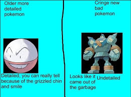 Old Pokémon vs New Pokemon. Game freak got lazy! Surprised there isn't a  lgbt Pokémon :/ : r/Gamingcirclejerk