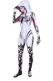 Amazon.com: Pzruyui Gwen Stacy Cosplay Costume Into The Spider Verse Gwenom  Spandex Fabric Halloween Superhero Bodysuit (Adult-S(Height:61-63 Inch),  Red) : Clothing, Shoes & Jewelry
