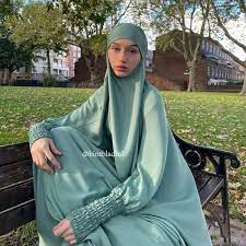 Luxury 2 Piece Jilbab Prayer Set Jilbeb Khimar Hijab - Etsy