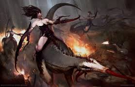 Seeker of Slaanesh MtG Art from Warhammer 40000 Set by Games Workshop - Art  of Magic: the Gathering