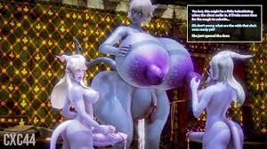 Draenei Disaster — A Mini-Giantess Futa Sex Growth Story Porn Video