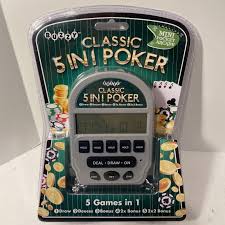 Buzzy Classic 5 in 1 Poker Pocket Arcade Game New 841437133288 | eBay
