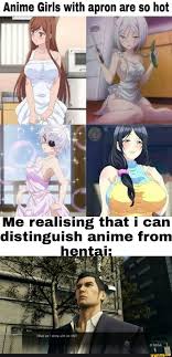 Anime Girls with apron are so hot Me realising that can distinguish anime  from (Chat - iFunny
