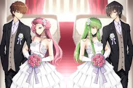 C.C. x Lelouch & Suzaku x Euphemia [Lucky LCR] : r/CodeGeass