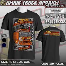 Jual KAOS TRUCK RFOUR APPAREL INDONESIA BAJU TRUK RAWIT BALAP - Hitam, S -  Kab. Wonogiri - Toko_Fathian | Tokopedia