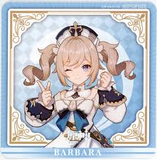 Barbara Novelty Coaster 「 Genshin x Sega Taiyaki 」 Menu Special orders |  Goods / Accessories | Suruga-ya.com