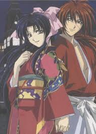 Kenshin and Kaoru. This is one of my favorite images of them. Look how cute  they are holding hands. :3 | Rurouni kenshin, Kenshin anime, Anime