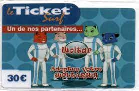 Tapasbere kaart: Woltar (Internet Access, Frankryk(France Telecom - Le  Ticket) Col:FR-TCK-092.02