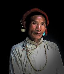 Tibetan Nomad Project - Oga's cousin - from the Dilgotsang clan. A classic  proud Khampa man, photographed back in 2001. Fewer khampa men wear their  hair in this traditional way these days.