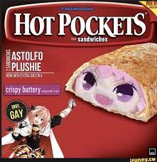 shockbuzzable HOT POCKETS JCKE ASTOLFO PLUSHIE NOW WITH EXTRA SUCC INA -  iFunny Brazil