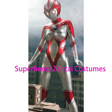 Female Ultrawoman Cosplay Costumes Shiny Metallic Zentai Catsuit Girls  Women Giga Lady Halloween Bodysuit Free Shipping - Cosplay Costumes -  AliExpress