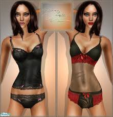 The Sims Resource - Sexy Lingerie Set