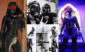 Amazon.com: Ftshist Silica Gas Mask Cosplay Costume Accessory Latex Wear  for Adult Headwear Party (Black All-Face Mask, Opaque Black Glasses) :  Clothing, Shoes & Jewelry