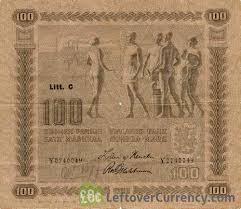 1000 Finnish Markkaa (1945) - Exchange yours for cash today