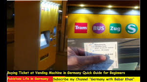 How to buy ticket in Germany for Local Transport at Ticket Vending Machine  Leipzig - YouTube