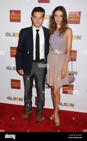 5 October 2012 - Beverly Hills, California - Rami Malek, Angela Sarafyan.  8th Annual GLSEN Respect Awards held at The Beverly Hills Hotel. Photo  Credit: Byron Purvis/AdMedia/Sipa USA Stock Photo - Alamy