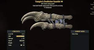 Vampire's Deathclaw Gauntlet- Level 50 | #1926497522 - Odealo