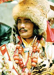 Khampa Tibeta man in his finest costume at festival | Flickr